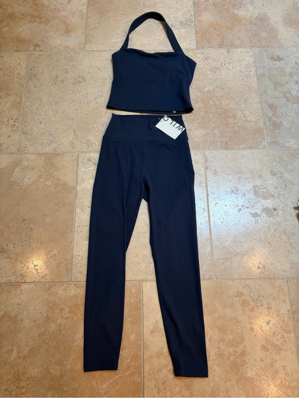 Wilo the Label Women’s Navy High-Waist Leggings & Halter Top Set